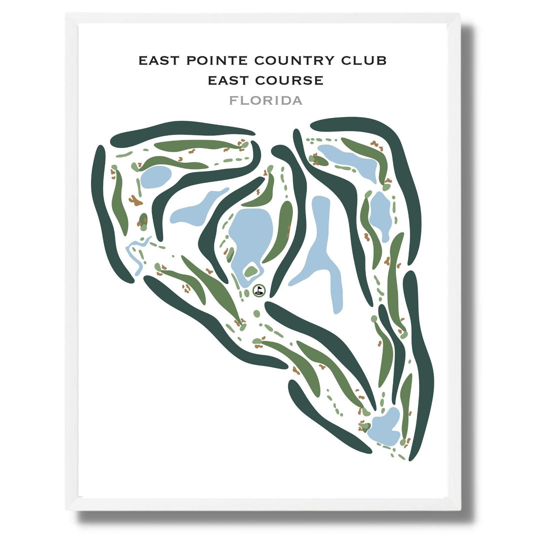 East Pointe Country Club, East Course, Florida - Printed Golf Courses - Golf Course Prints