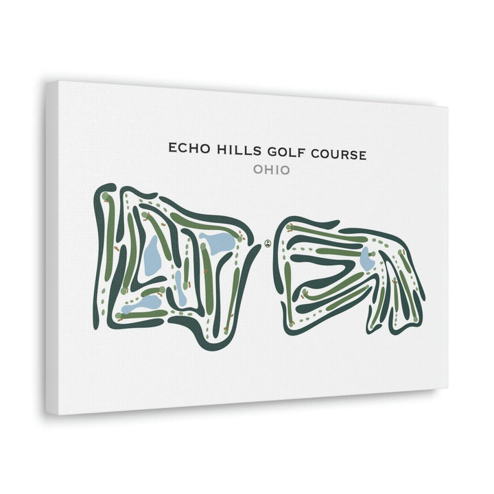 Echo Hills Golf Course, Ohio - Printed Golf Courses - Golf Course Prints