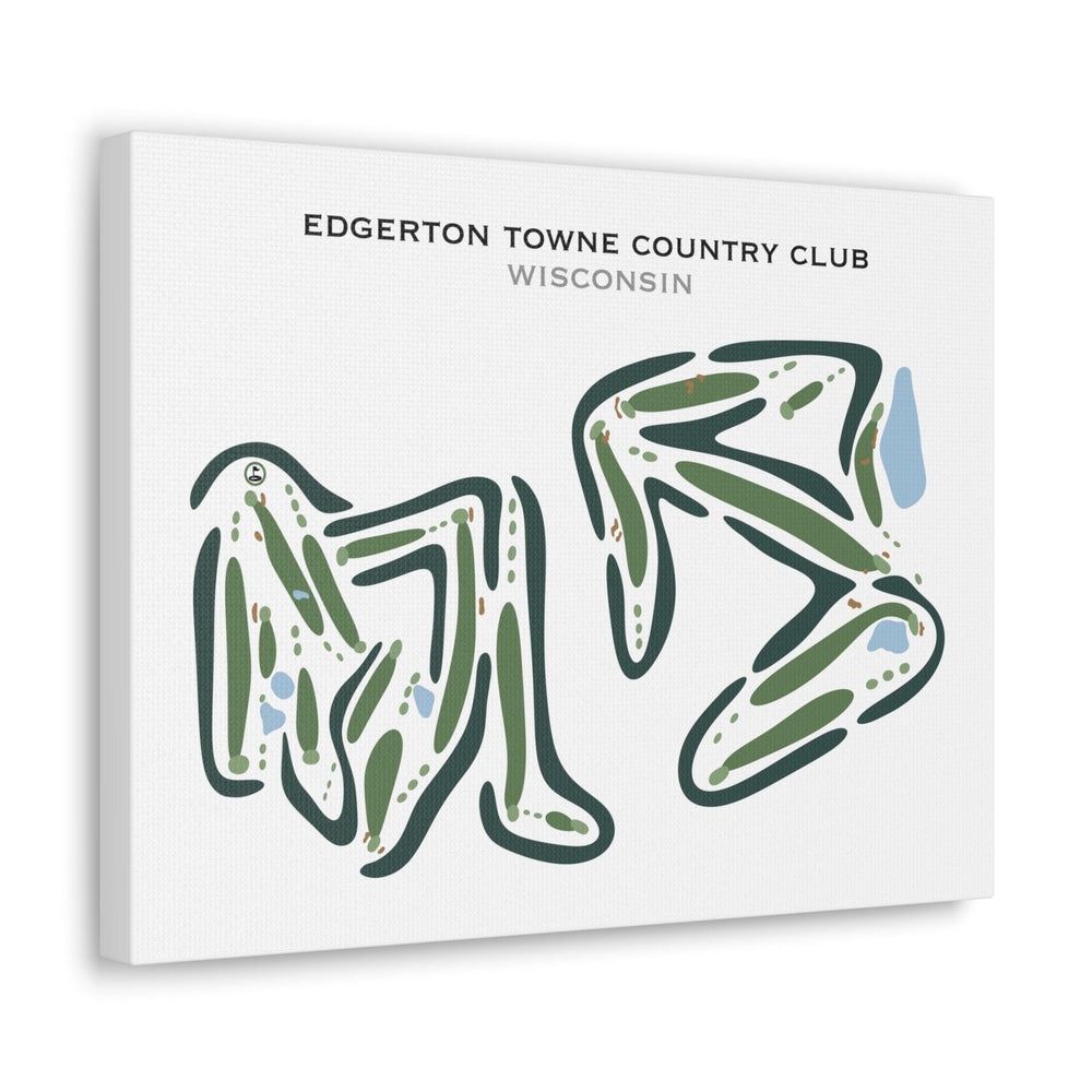 Edgerton Towne Country Club, Wisconsin- Printed Golf Courses - Golf Course Prints