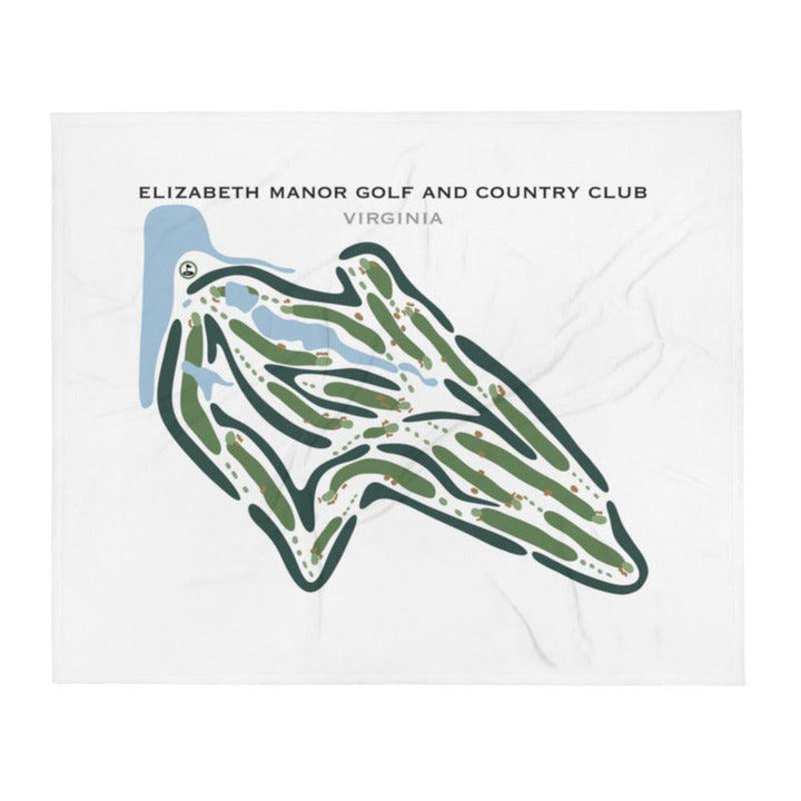 Elizabeth Manor Golf & Country Club, Virginia - Printed Golf Courses - Golf Course Prints