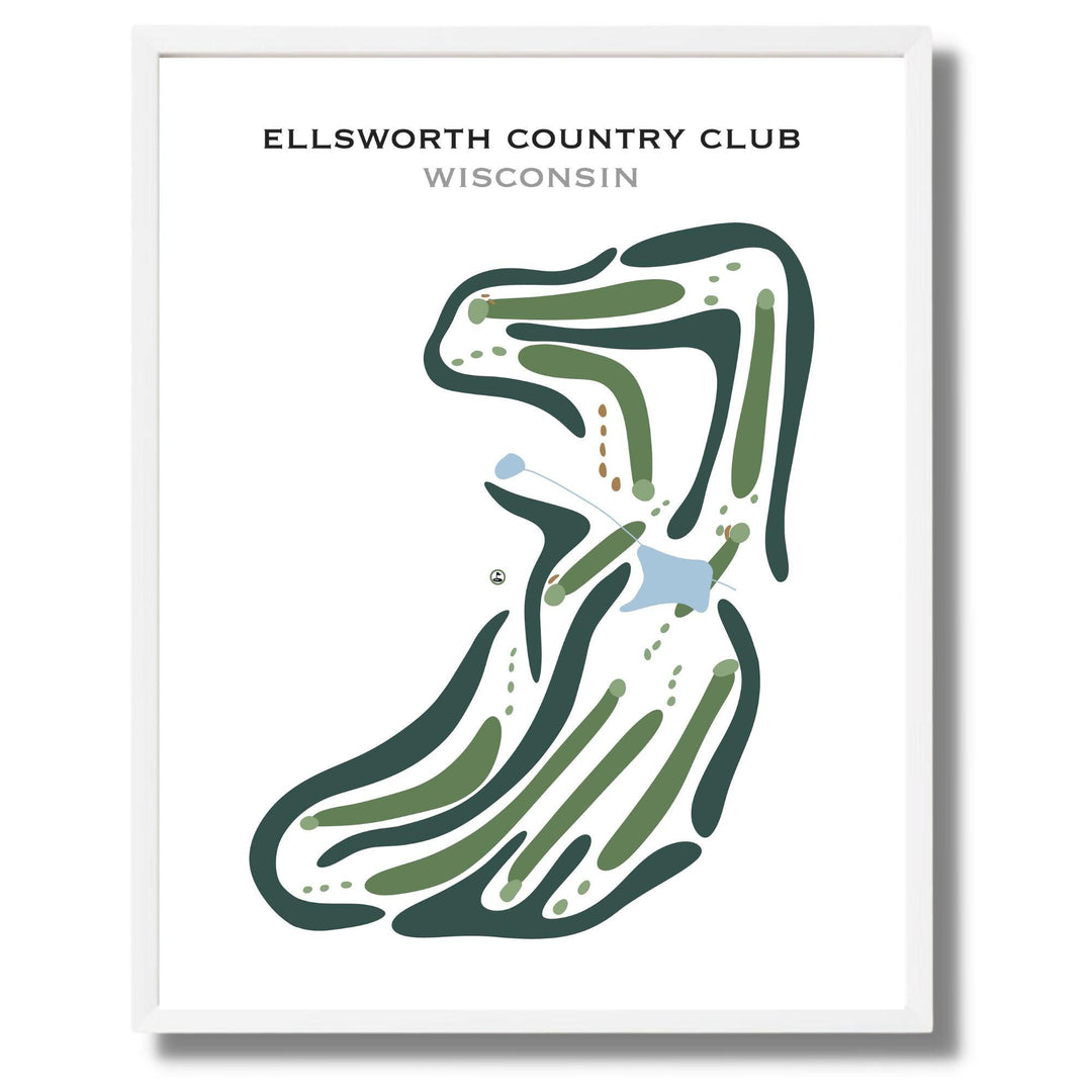 Ellsworth Country Club, Wisconsin - Printed Golf Courses - Golf Course Prints