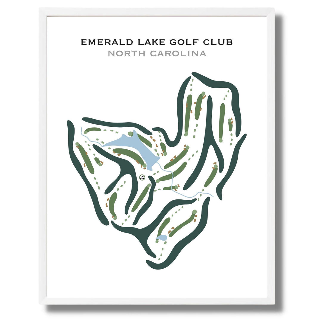 Emerald Lake Golf Club, North Carolina - Printed Golf Courses - Golf Course Prints