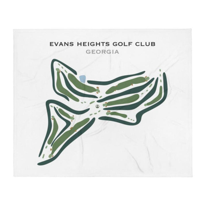 Evans Heights Golf Club, Georgia - Printed Golf Courses - Golf Course Prints
