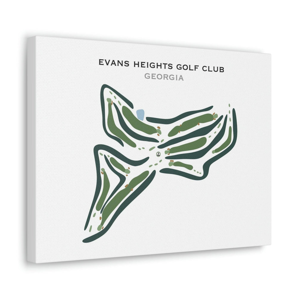 Evans Heights Golf Club, Georgia - Printed Golf Courses - Golf Course Prints