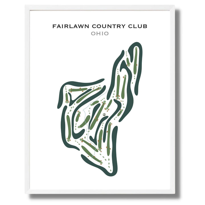 Fairlawn Country Club, Ohio - Printed Golf Courses - Golf Course Prints