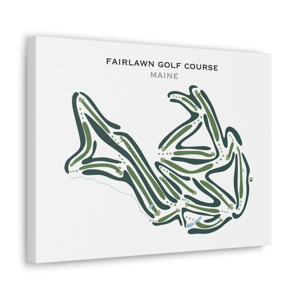Fairlawn Golf Course, Maine - Printed Golf Courses - Golf Course Prints