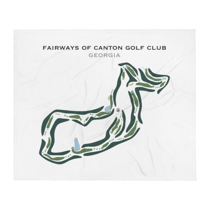 Fairways of Canton Golf Club, Georgia - Printed Golf Courses - Golf Course Prints