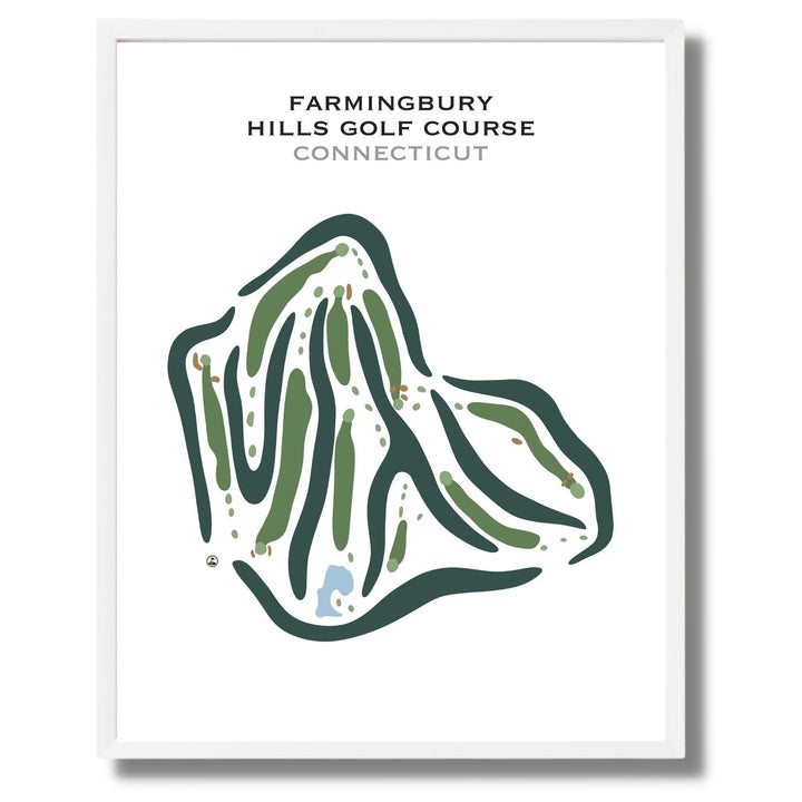 Farmingbury Hills Golf Course, Connecticut - Printed Golf Courses - Golf Course Prints