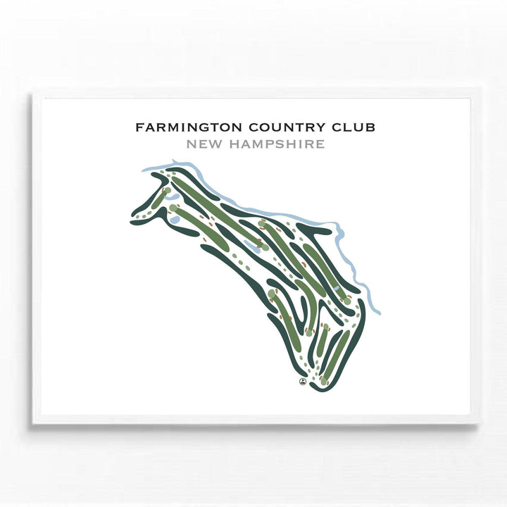 Farmington Country Club, New Hampshire - Printed Golf Courses - Golf Course Prints