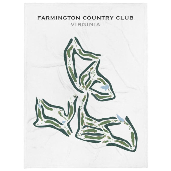 Farmington Country Club, Virginia - Printed Golf Courses - Golf Course Prints