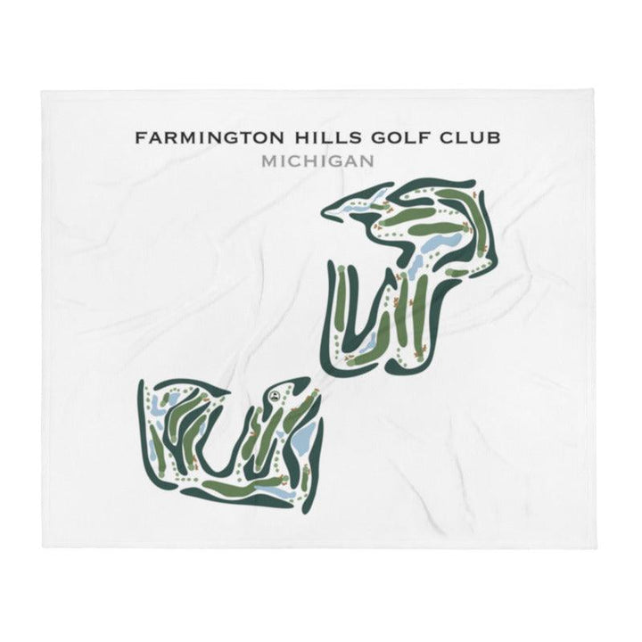 Farmington Hills Golf Club, Michigan - Printed Golf Courses - Golf Course Prints