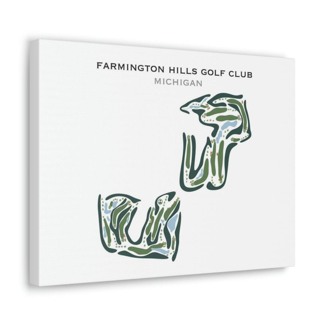 Farmington Hills Golf Club, Michigan - Printed Golf Courses - Golf Course Prints