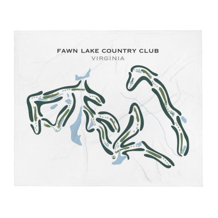 Fawn Lake Country Club, Virginia - Printed Golf Courses - Golf Course Prints