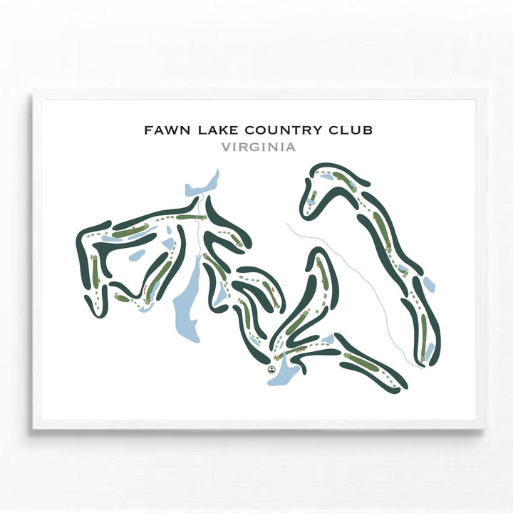 Fawn Lake Country Club, Virginia - Printed Golf Courses - Golf Course Prints