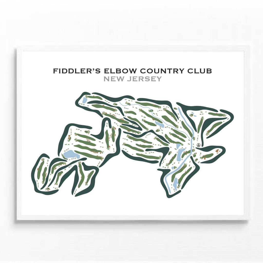 Fiddler's Elbow Country Club, New Jersey - Printed Golf Courses - Golf Course Prints