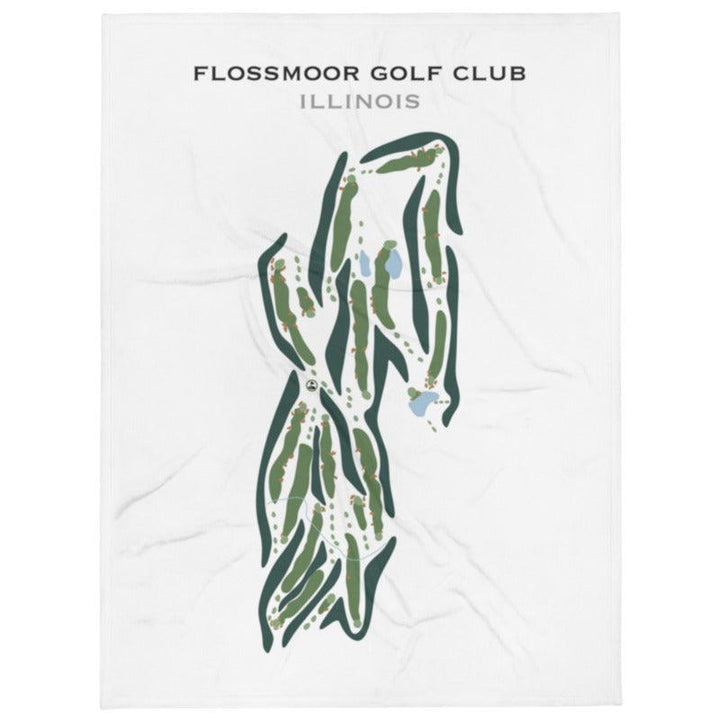 Flossmoor Golf Club, Illinois - Printed Golf Courses - Golf Course Prints