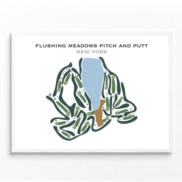 Flushing Meadows Pitch & Putt, New York - Printed Golf Courses - Golf Course Prints