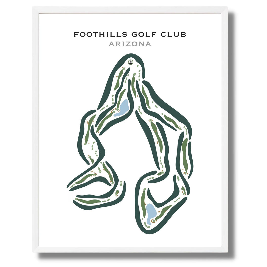 Foothills Golf Club, Arizona - Printed Golf Courses - Golf Course Prints