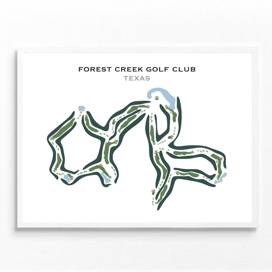 Forest Creek Golf Club, Texas - Printed Golf Courses - Golf Course Prints