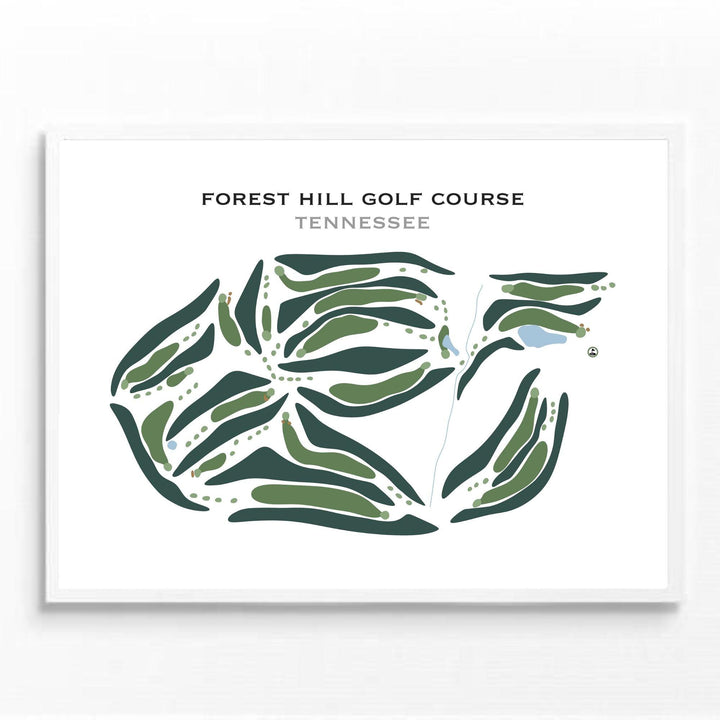 Forest Hill Golf Course, Tennessee - Printed Golf Courses - Golf Course Prints