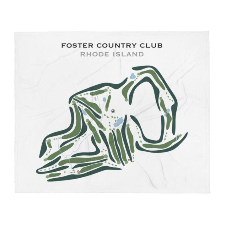 Foster Country Club, Rhode Island - Printed Golf Courses - Golf Course Prints