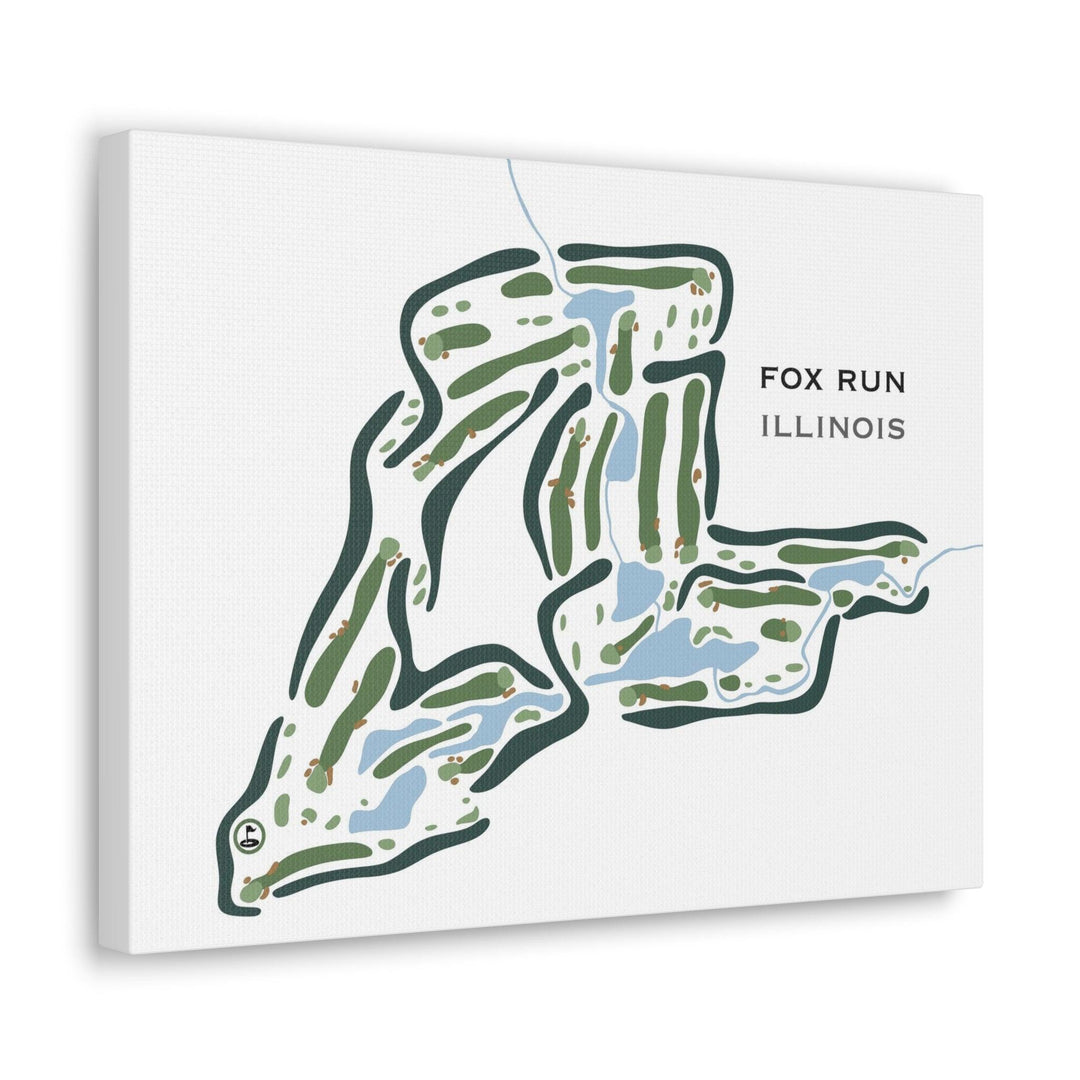 Fox Run, Illinois, - Printed Golf Courses - Golf Course Prints