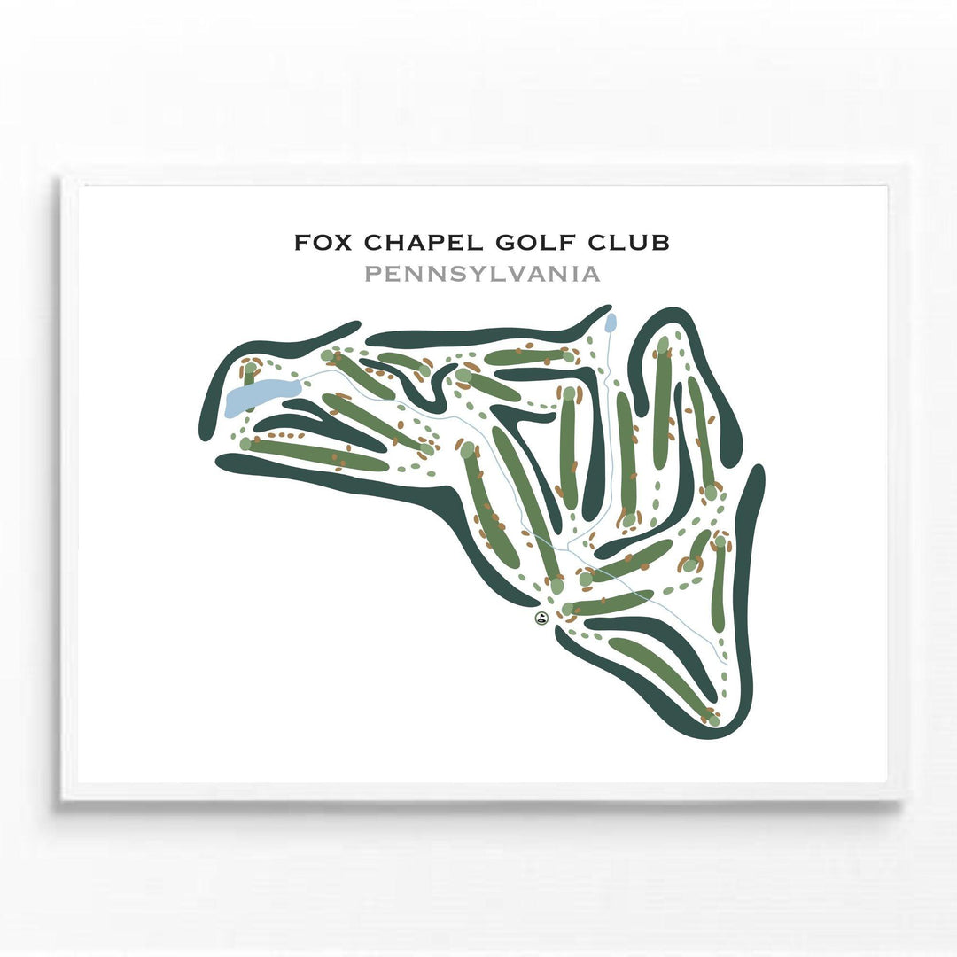 Fox Chapel Golf Club, Pennsylvania - Printed Golf Courses - Golf Course Prints