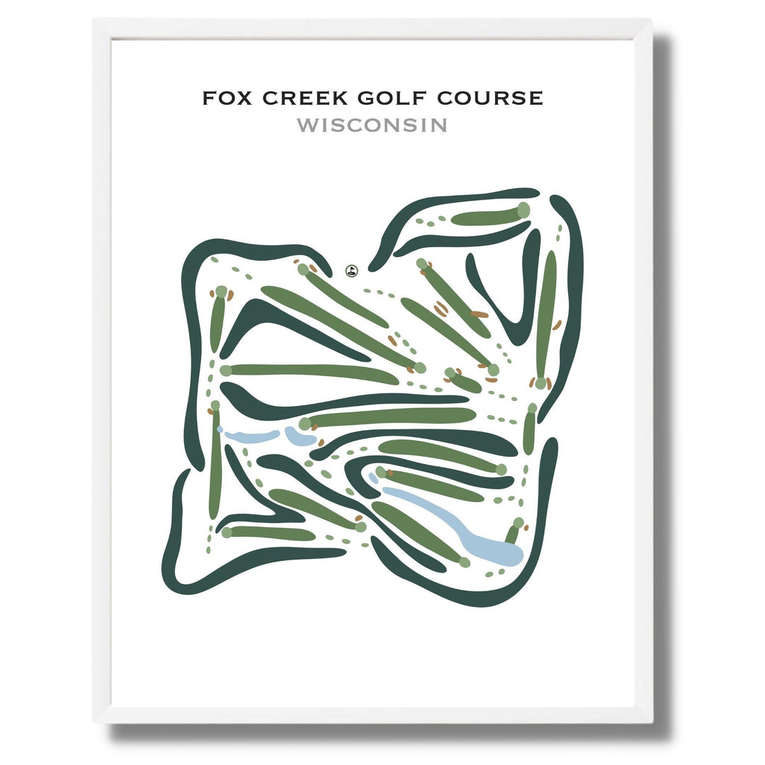 Fox Creek Golf Course, Wisconsin - Printed Golf Courses - Golf Course Prints