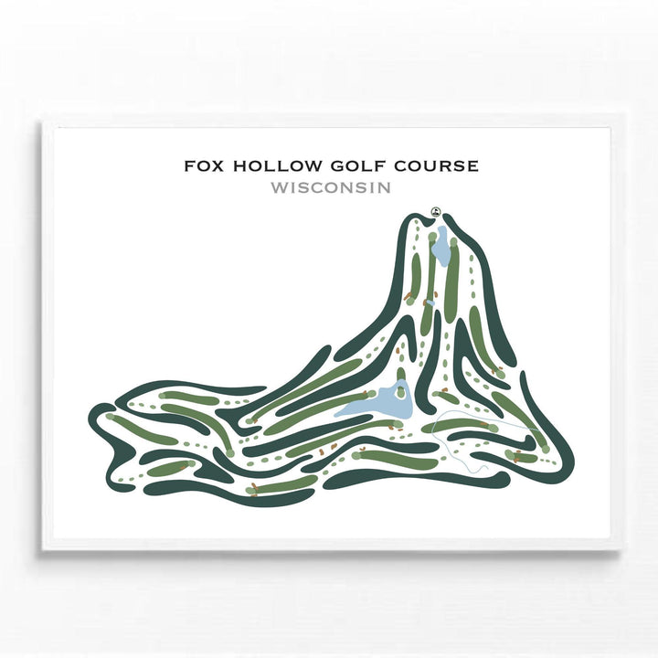 Fox Hollow Golf Course, Wisconsin - Printed Golf Courses - Golf Course Prints