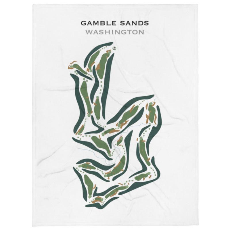 Gamble Sands, Washington - Printed Golf Courses - Golf Course Prints