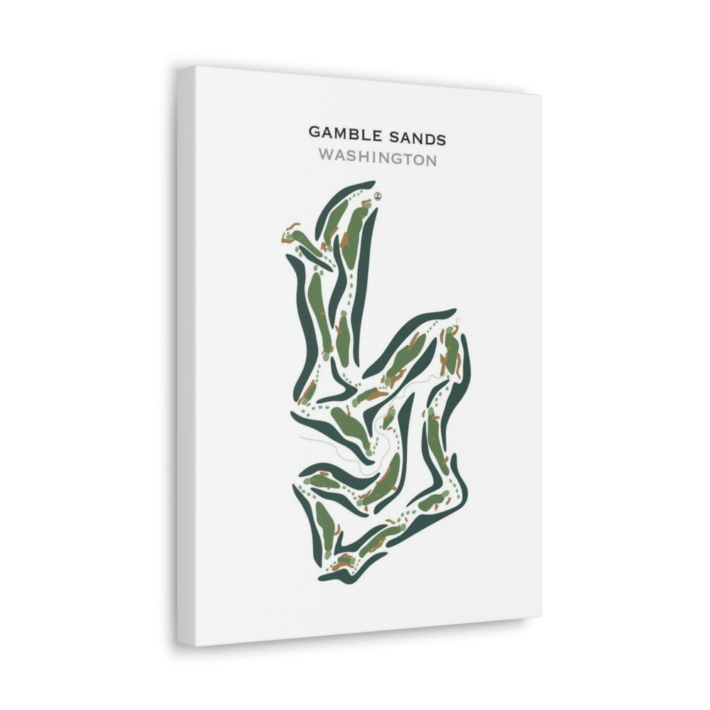 Gamble Sands, Washington - Printed Golf Courses - Golf Course Prints
