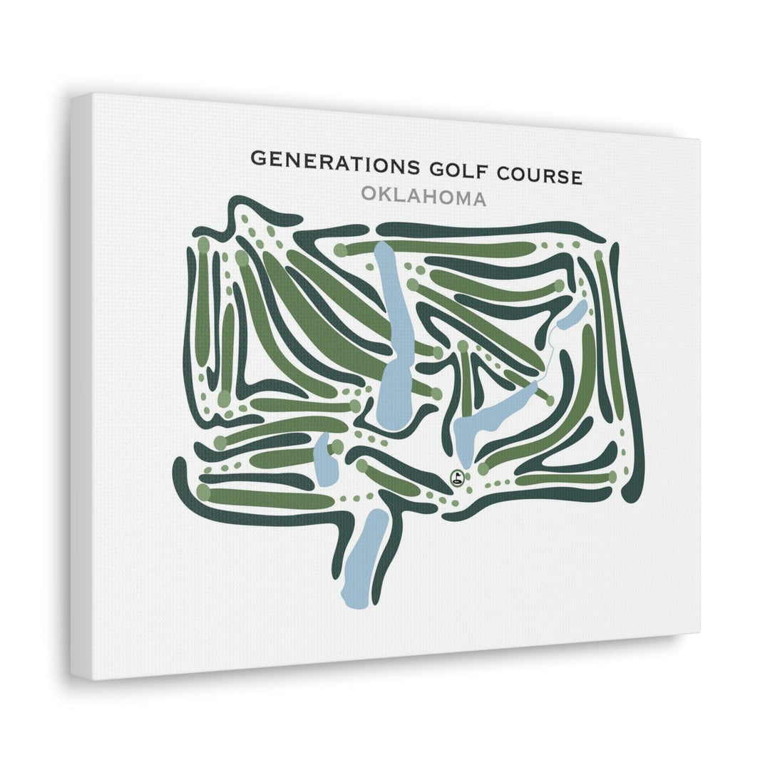 Generations Golf Course, Oklahoma - Printed Golf Courses - Golf Course Prints