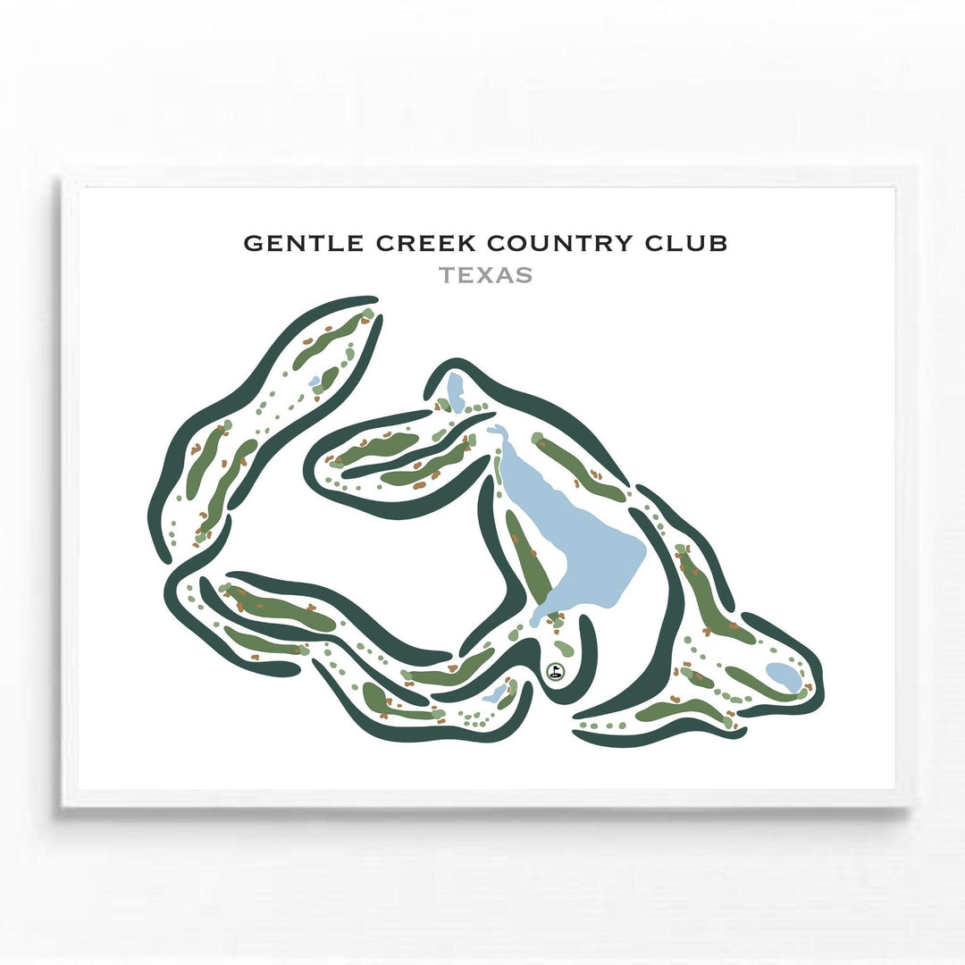 Gentle Creek Country Club, Texas - Printed Golf Courses - Golf Course Prints