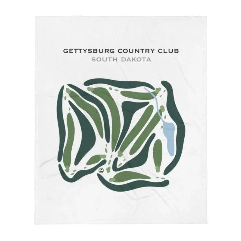 Unique design of Gettysburg Country Club, South Dakota Golf Course Prints