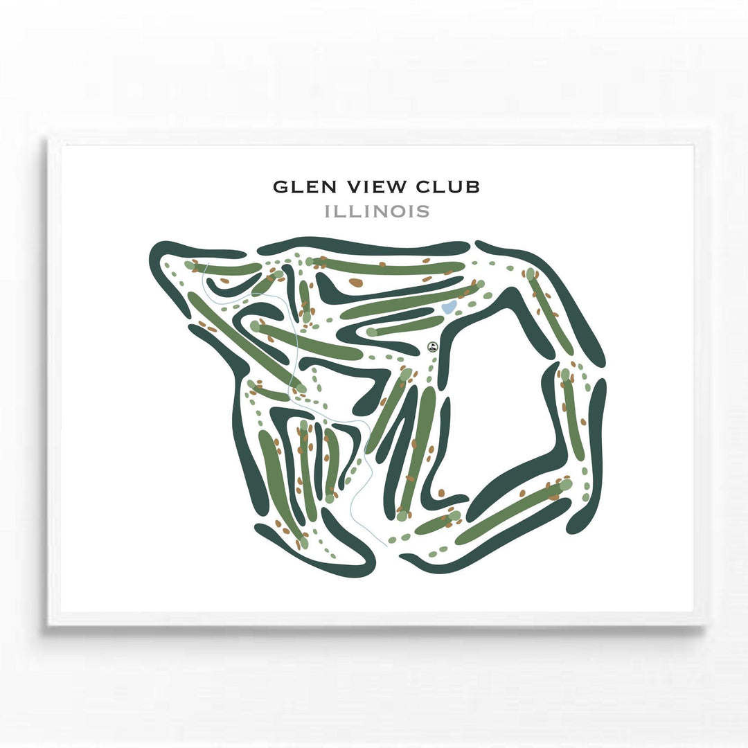 Glen View Club, Illinois - Printed Golf Courses - Golf Course Prints