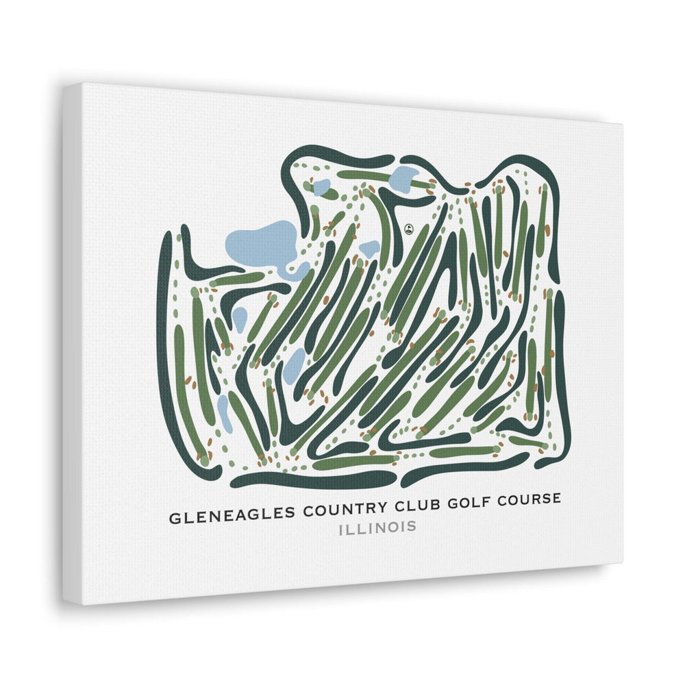 Gleneagles Country Club Golf Course, Illinois - Printed Golf Courses - Golf Course Prints