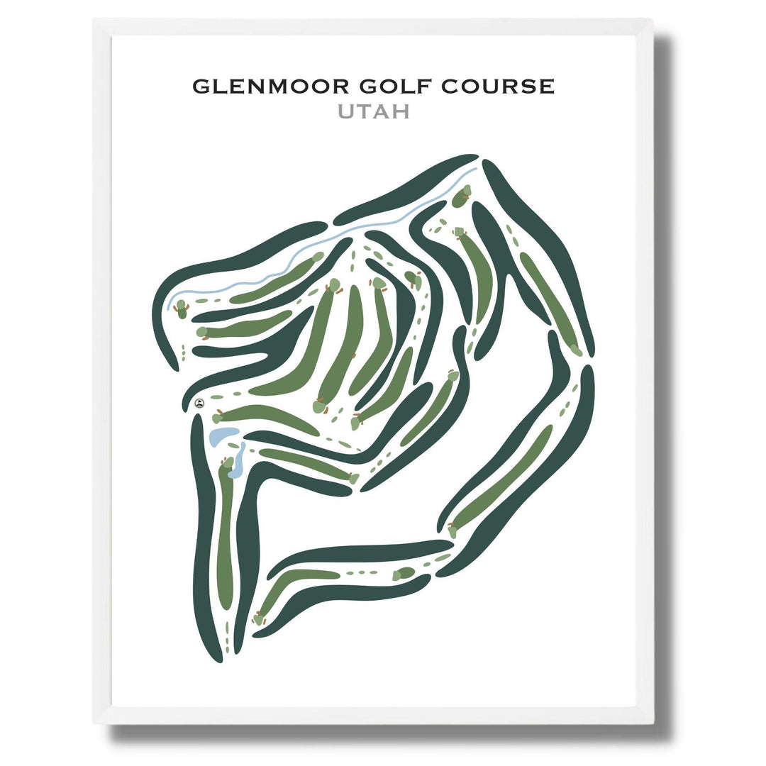 Glenmoor Golf Course, South Jordan Utah - Printed Golf Courses - Golf Course Prints