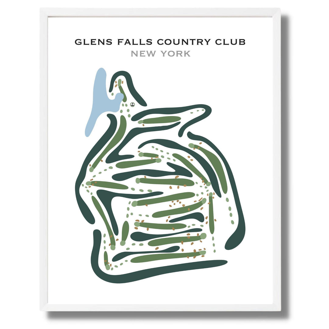 Glens Falls Country Club, New York - Printed Golf Courses - Golf Course Prints