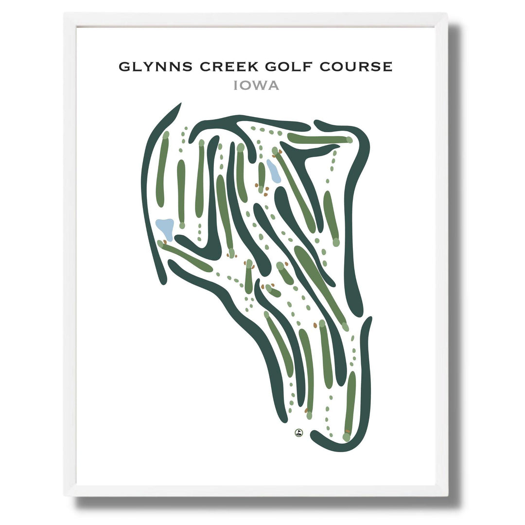Glynns Creek Golf Course, Iowa - Printed Golf Courses - Golf Course Prints