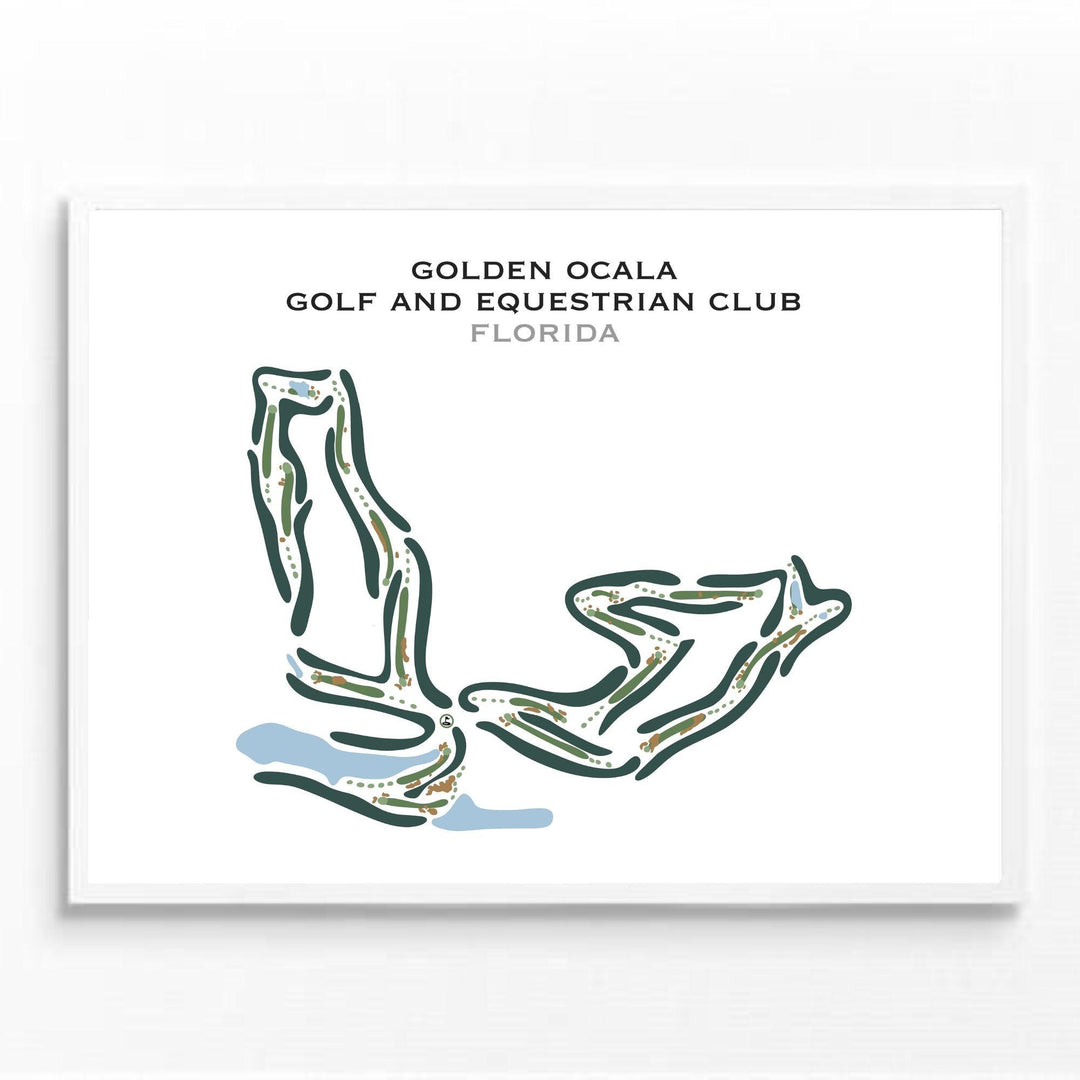 Golden Ocala Golf and Equestrian Club, Florida - Printed Golf Courses - Golf Course Prints