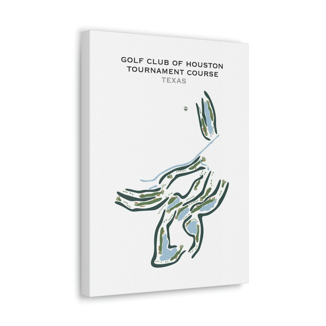 Golf Club of Houston Tournament Course, Texas - Printed Golf Courses - Golf Course Prints