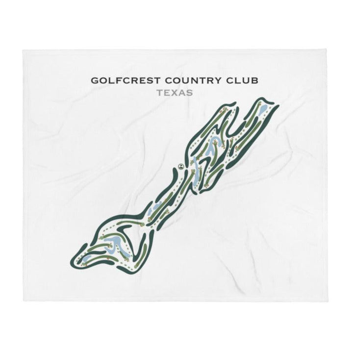 Golfcrest Country Club, Texas - Printed Golf Courses - Golf Course Prints