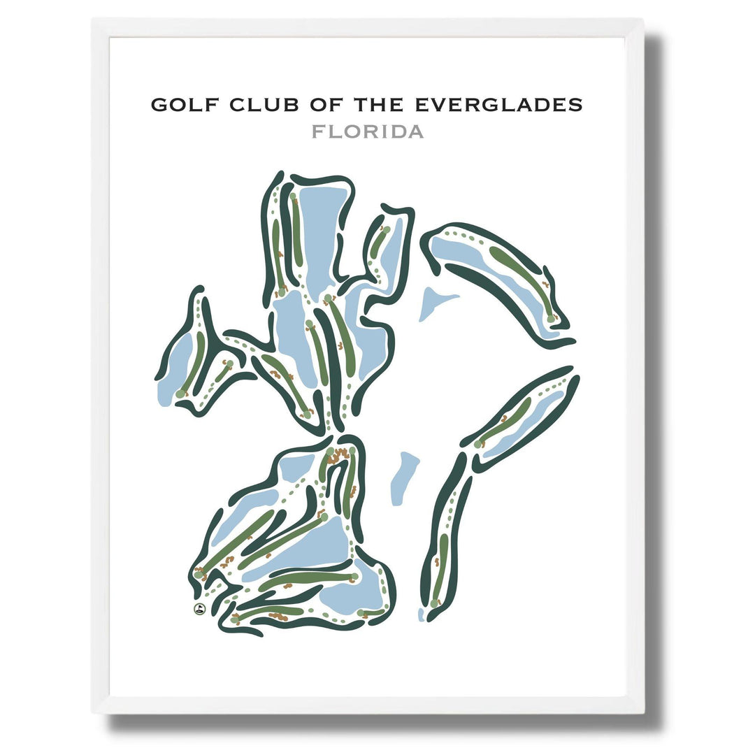 Golf Club of the Everglades, Florida - Printed Golf Courses - Golf Course Prints