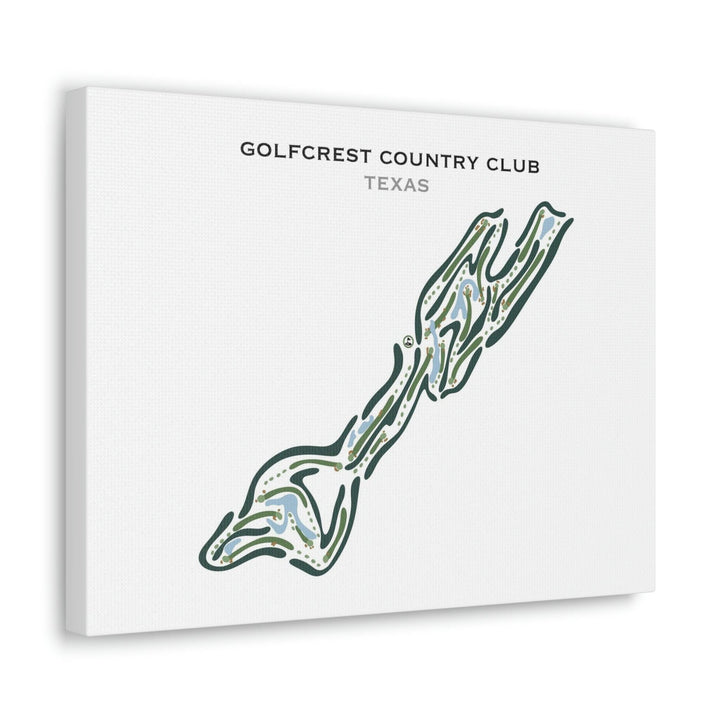 Golfcrest Country Club, Texas - Printed Golf Courses - Golf Course Prints