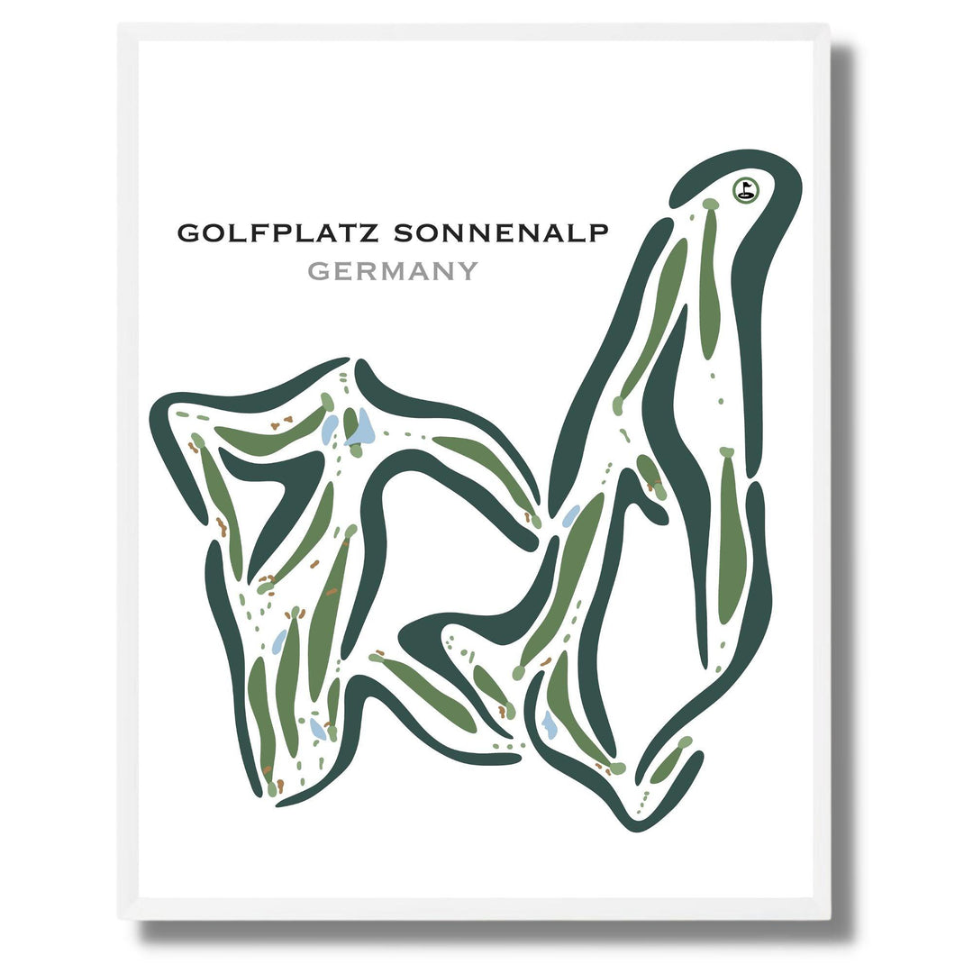 Golfplatz Sonnenalp, Germany - Printed Golf Courses - Golf Course Prints
