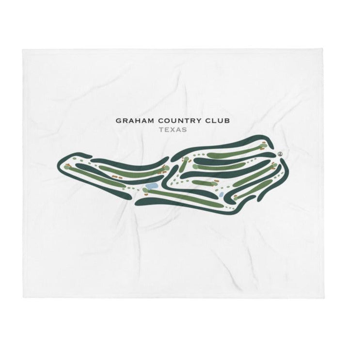 Graham Country Club, Texas - Printed Golf Courses - Golf Course Prints