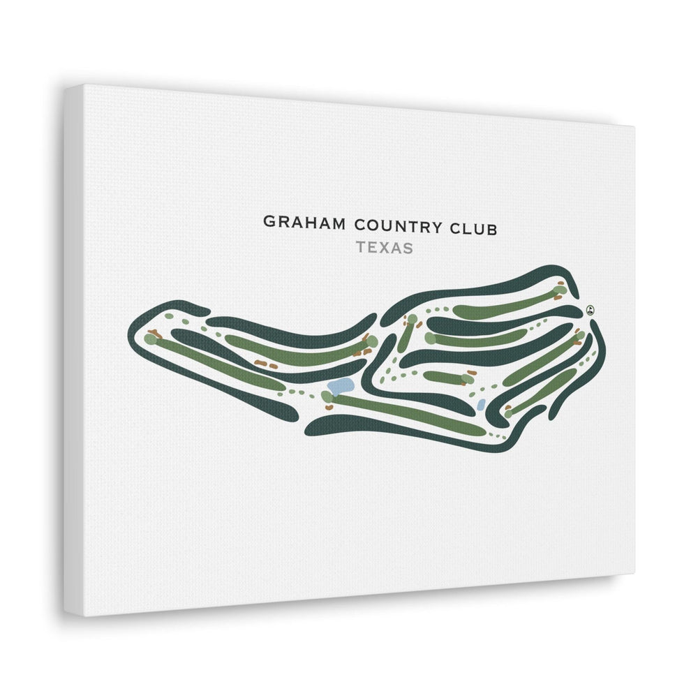 Graham Country Club, Texas - Printed Golf Courses - Golf Course Prints