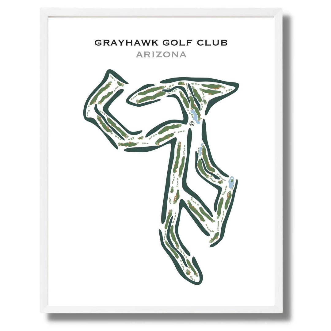 Grayhawk Golf Club, Arizona - Printed Golf Courses - Golf Course Prints