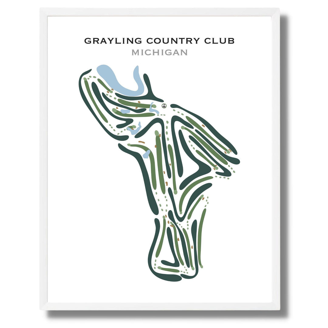 Grayling Country Club, Michigan - Printed Golf Courses - Golf Course Prints