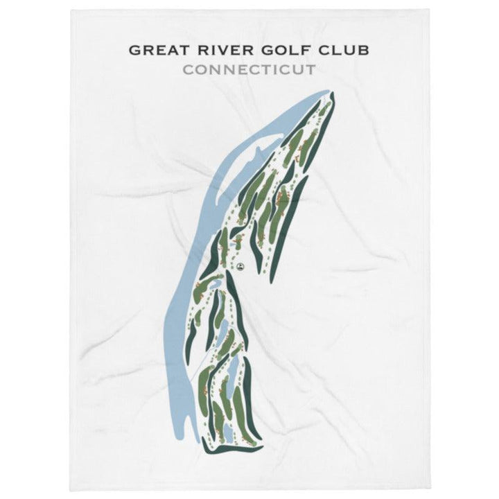 Great River Golf Club, Connecticut - Printed Golf Courses - Golf Course Prints